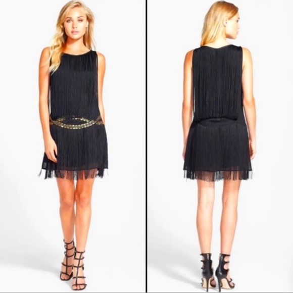 Fringe and beaded drop waist dress - Picture 3 of 5